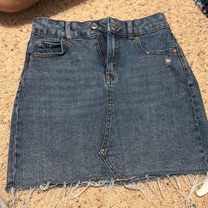 target jean skirt size 00